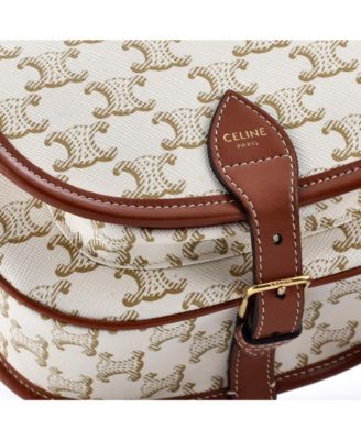 Medium Folco Bag Triomphe Coated Canvas