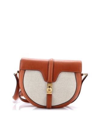 Medium Besace 16 Bag Canvas and Leather