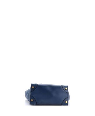 Micro Bicolor Luggage Bag Leather