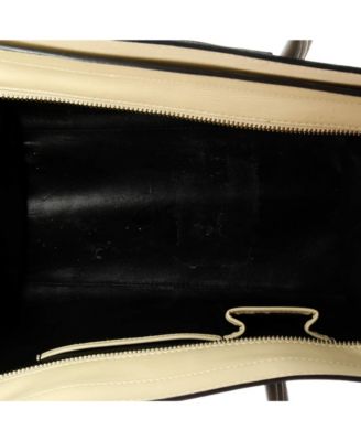 Mini Bicolor Luggage Bag Leather