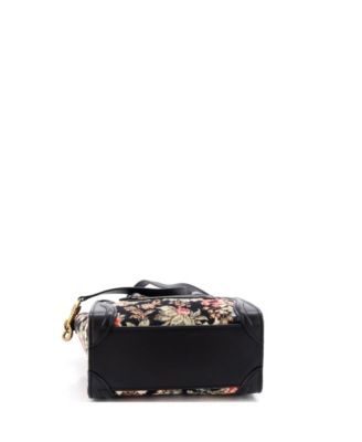 Nano Luggage Bag Printed Jacquard and Leather