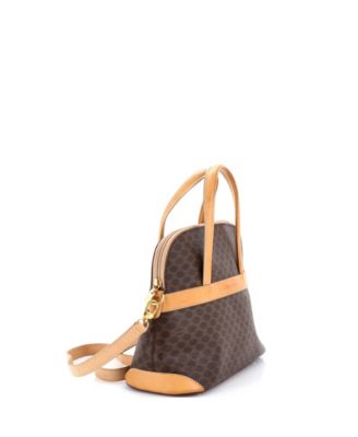 Vintage Logo Convertible Zip Tote Macadam Coated Canvas