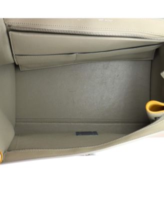 Small Trapeze Bag Leather with Patent