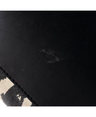 Mini Luggage Bag Printed Canvas and Leather