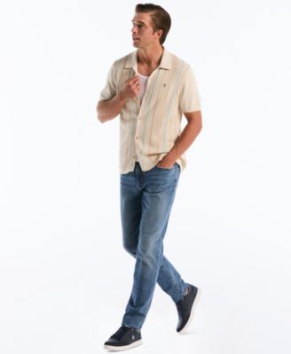 Men's Cotton Vertical Stripe Sweater