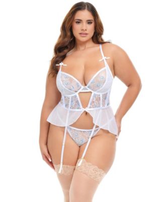 Plus Size Curvy Elena Embroidered Merrywidow