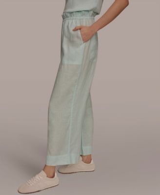 Women's High-Rise Relaxed Linen Pants