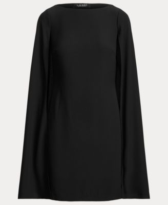Women's Georgette Cape Dress