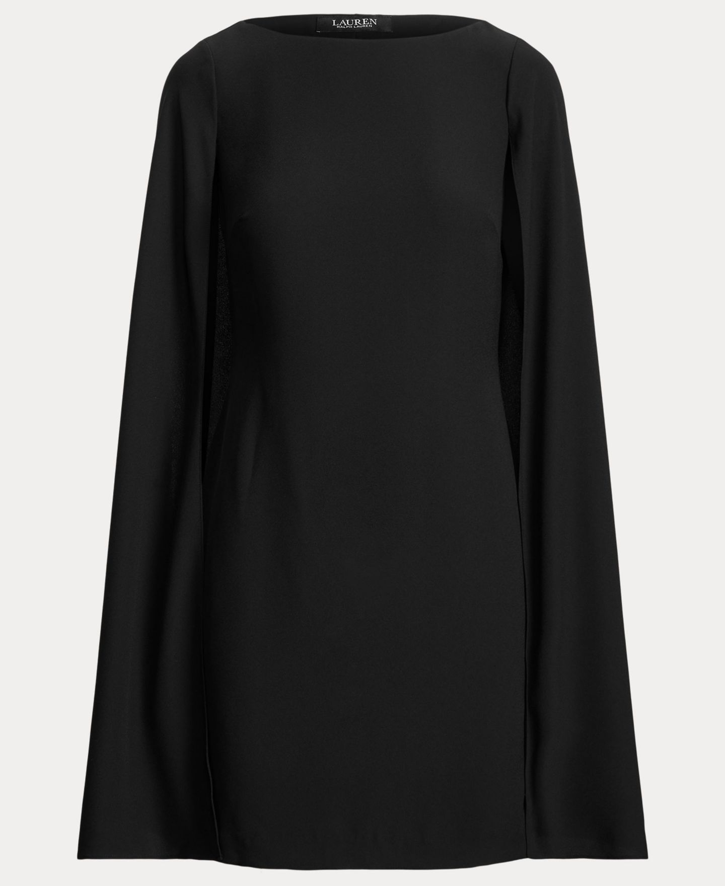 Женское платье Lauren Ralph Lauren Georgette Cape, цвет: Чёрный — фото 5