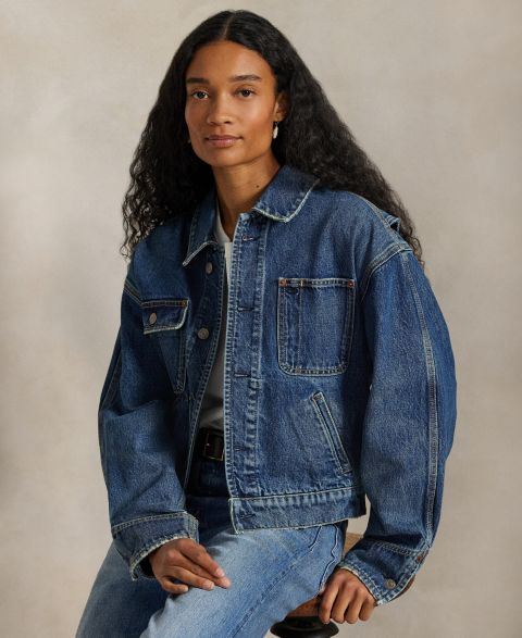 Женские куртки Polo Ralph Lauren Women's Spread Collar Denim Jacket