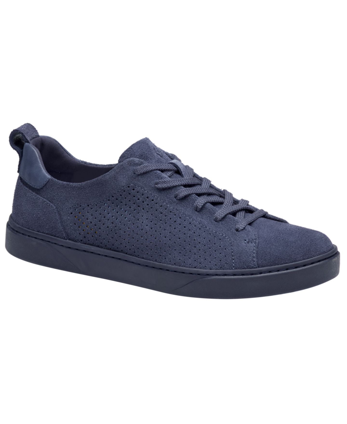 Мужские кроссовки Johnston & Murphy Ollie Lace-Up, цвет: Тёмно-синий замшевый — фото 1