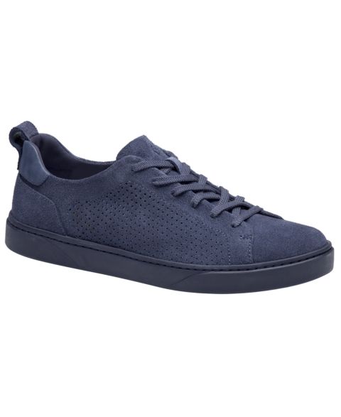 Мужские кроссовки Johnston & Murphy Ollie Lace-Up, цвет: Тёмно-синий замшевый