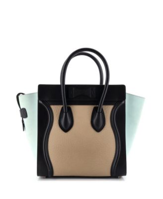 Micro Tricolor Luggage Bag Leather