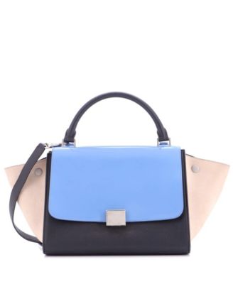 Small Trapeze Bag Leather with Patent