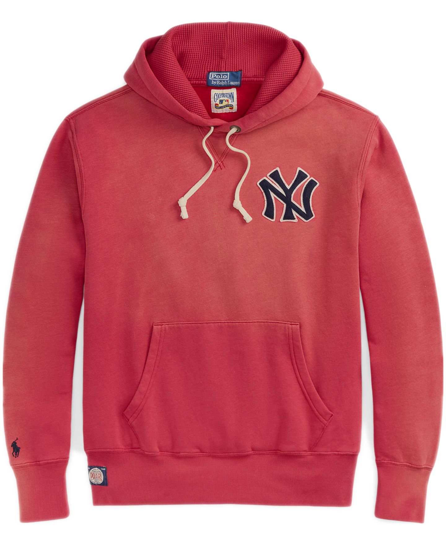 Мужское худи Polo Ralph Lauren New York Yankees™ Logo Fleece, цвет: Ягодный — фото 8