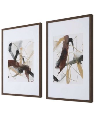 Interjection Abstract Prints, Set of 2