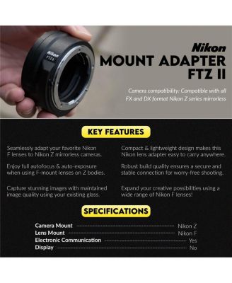 Z6III Mirrorless Camera with NIKKOR Z 24-70mm f/4 S Lens, Bundle with FTZ II Adapter