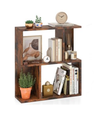 3 Tier Small Space Bookshelf with Display Shelf Organizer
