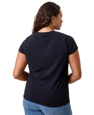 Maternity Slim Fit Modal Crewneck Nursing T-shirt