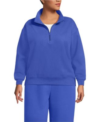 Plus Size Serious Sweats Relaxed Quarter Zip Pullover Sweatshirt