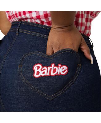 Plus Size Denim Capris