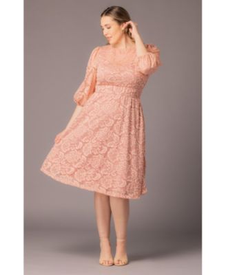 Plus Size Hepburn Lace Cocktail Dress