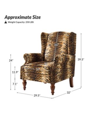 Jim Traditional Armchair with Thick Cushion