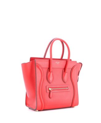 Micro Luggage Bag Grainy Leather