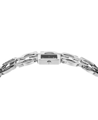 Women's Silver Stainless Steel Bracelet Watch, 19x19mm