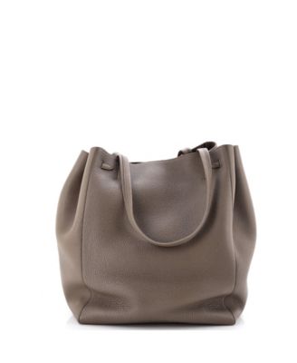 Medium Phantom Tie Cabas Tote Leather