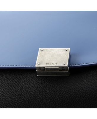 Small Trapeze Bag Leather with Patent