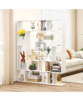 7-Tier Bookshelf Open Display Shelf Rack for Home