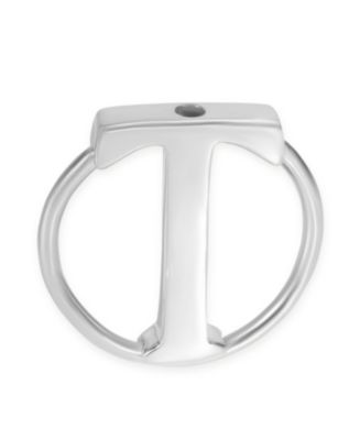 Pre-Owned Tiffany & Co Tiffany & Co. Sterling Silver T Circle Key Ring ...