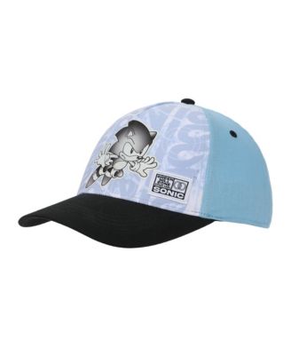 Boys Woven Character Patch Youth Blue and Black Traditional Adjustable Hat