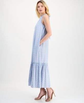 T Tahari Women's Halter Neck A-Line Maxi Dress - Macy's