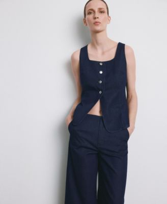 Women's Wide Leg Mid-Rise Jeans