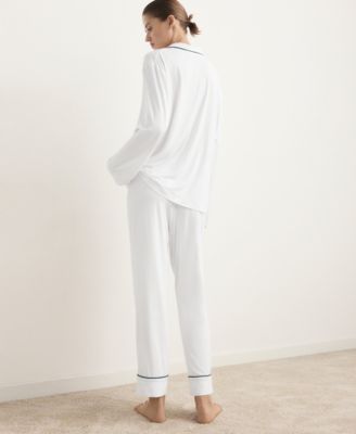 Women's Two-Piece Piping Detail Pajamas
