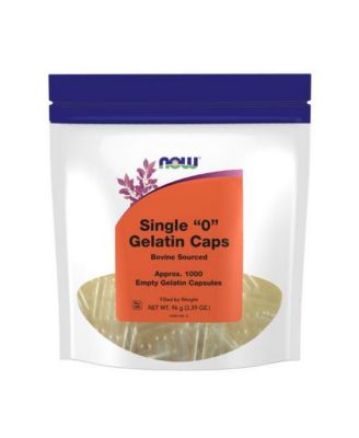 Single "0" Gelatin Caps ,1000 Empty Caps