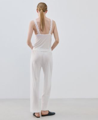 Women's Basic Long Lyocell Trousers