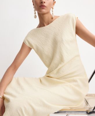 Women's Open-Back Textured Dress