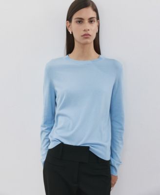 Women's Round-Neck Knitted Sweater