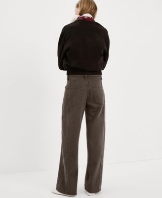 Women's Drawstring Wide-Leg Jeans