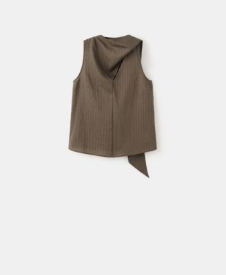 Women's Striped Foulard Top