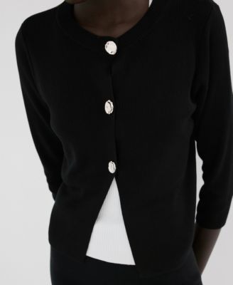 Women's Jewel Button Knitted Cardigan