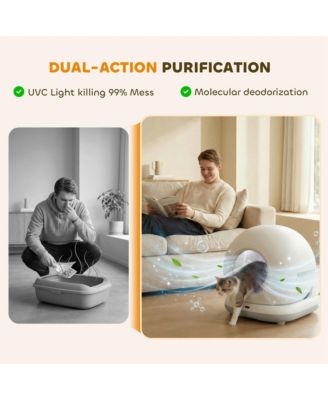 Automatic Litter Box, Self Cleaning Litter Box for Multiple Cats