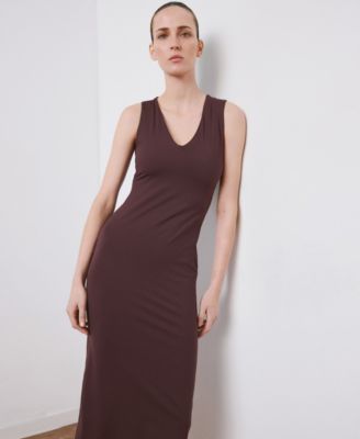 Women's Fitted V-Neck Dress