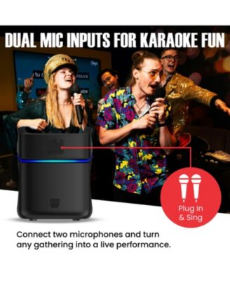 2.1 Party Speaker, 160W, Subwoofer, RGB Lights, Bluetooth 5.3, Dual Mics, Portable with Ultra Bass Boost