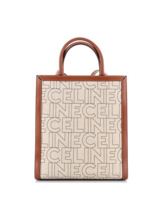 Small Vertical Cabas Tote Printed Canvas and Leather