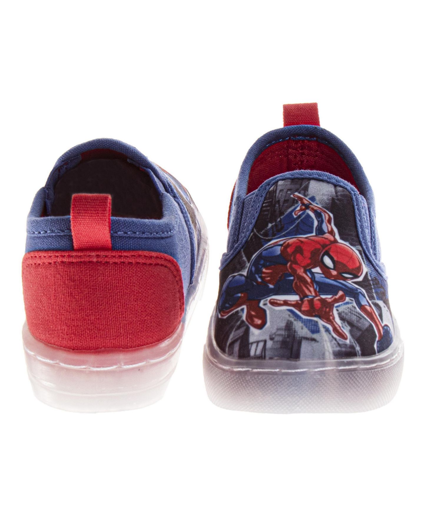 Детские холщовые слипоны Spider-Man Marvel для мальчиков, без шнурков, на каждый день — фото 3