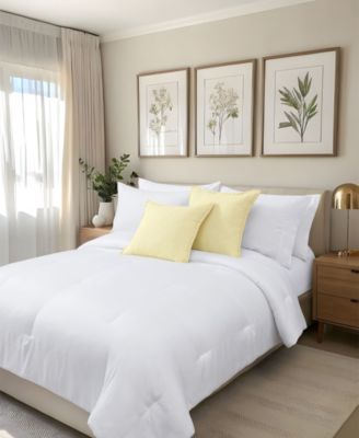 Faux Linen Plush 2-Pack Decorative Pillow Set, 20" x 20"